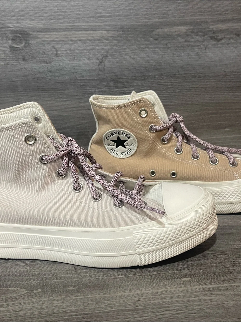 Converse Chuck Taylor Tri-Panel High Top Color Block Canvas Sneakers Women Sz 8 - Picture 2 of 9